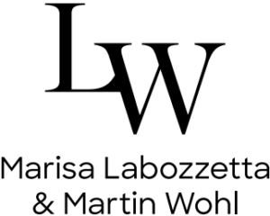Large letters: LW, with the names Marisa Labozzetta and Martin Wohl
